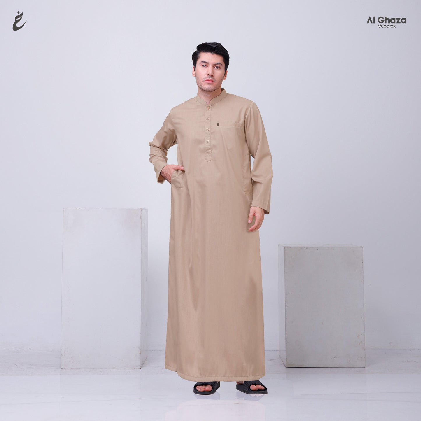 Gamis Ahmad Warna Peanut