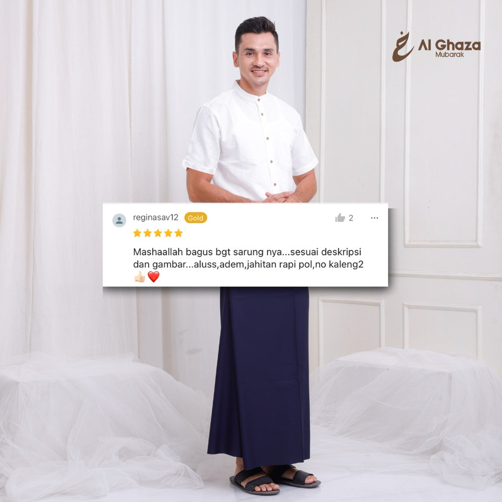 Alghaza Mubarak | Sarung Polos Pria Premium