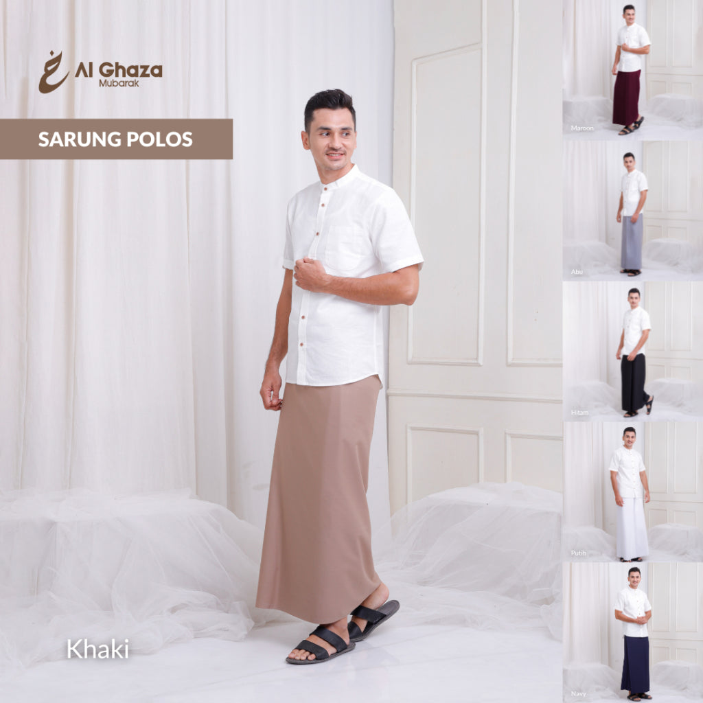 Alghaza Mubarak | Sarung Polos Pria Premium