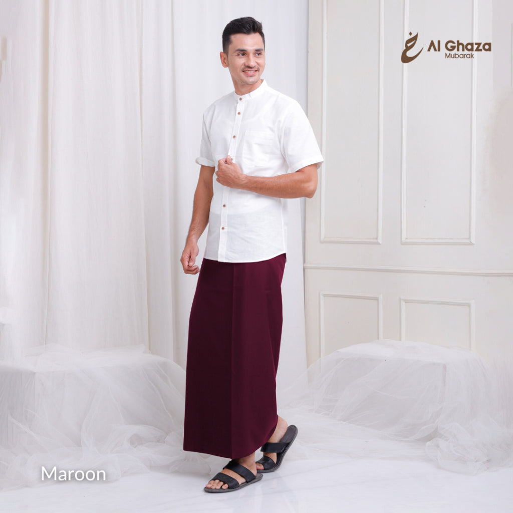 Alghaza Mubarak | Sarung Polos Pria Premium
