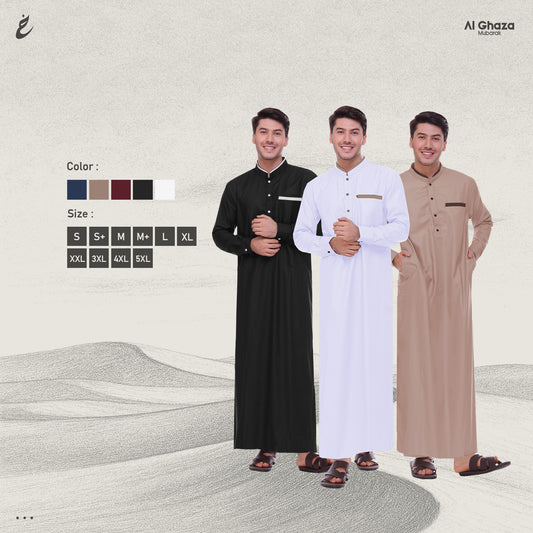 Gamis Arofah Lengan Kemeja Dewasa