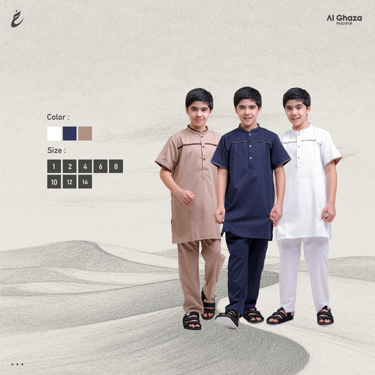 Kurta Hasan Lengan Pendek Anak