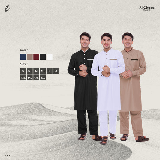 Kurta Madinah Lengan Kemeja Dewasa