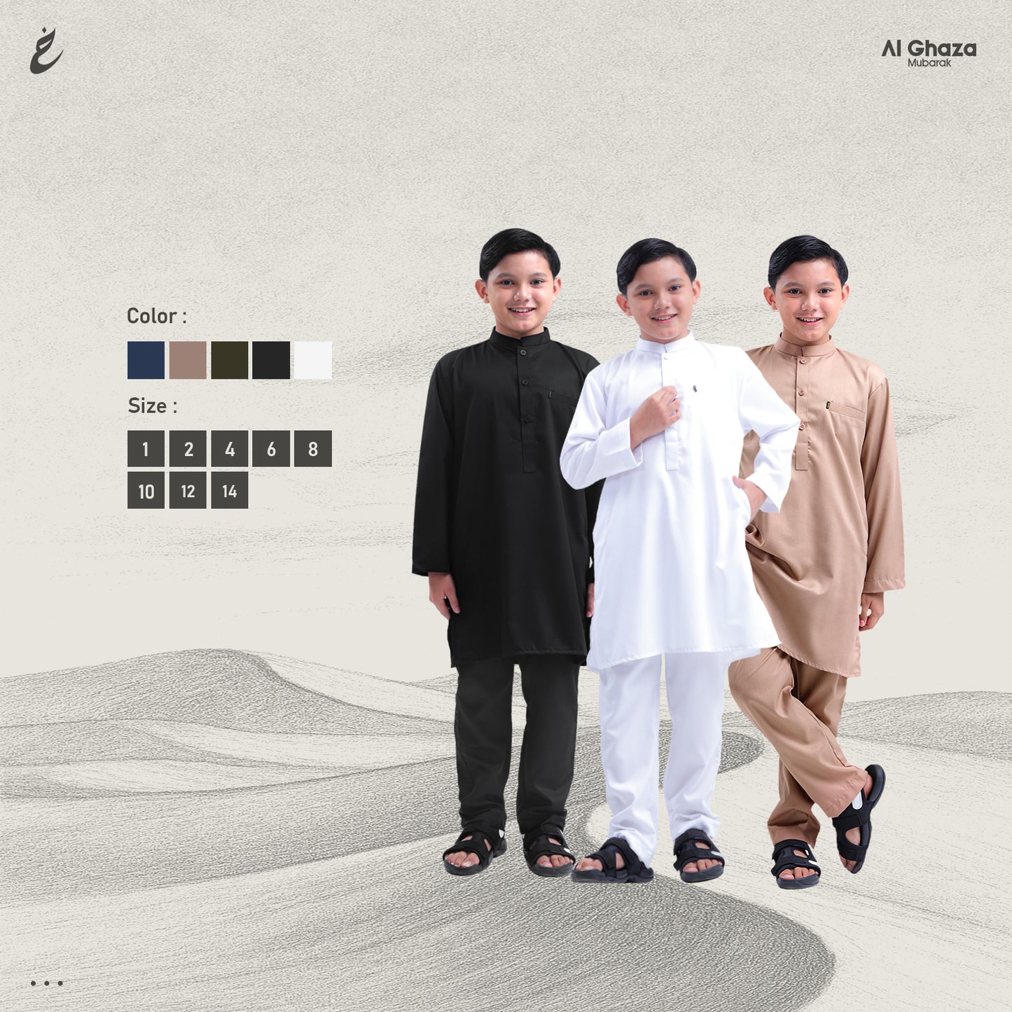 Setelan Kurta Yusuf Anak