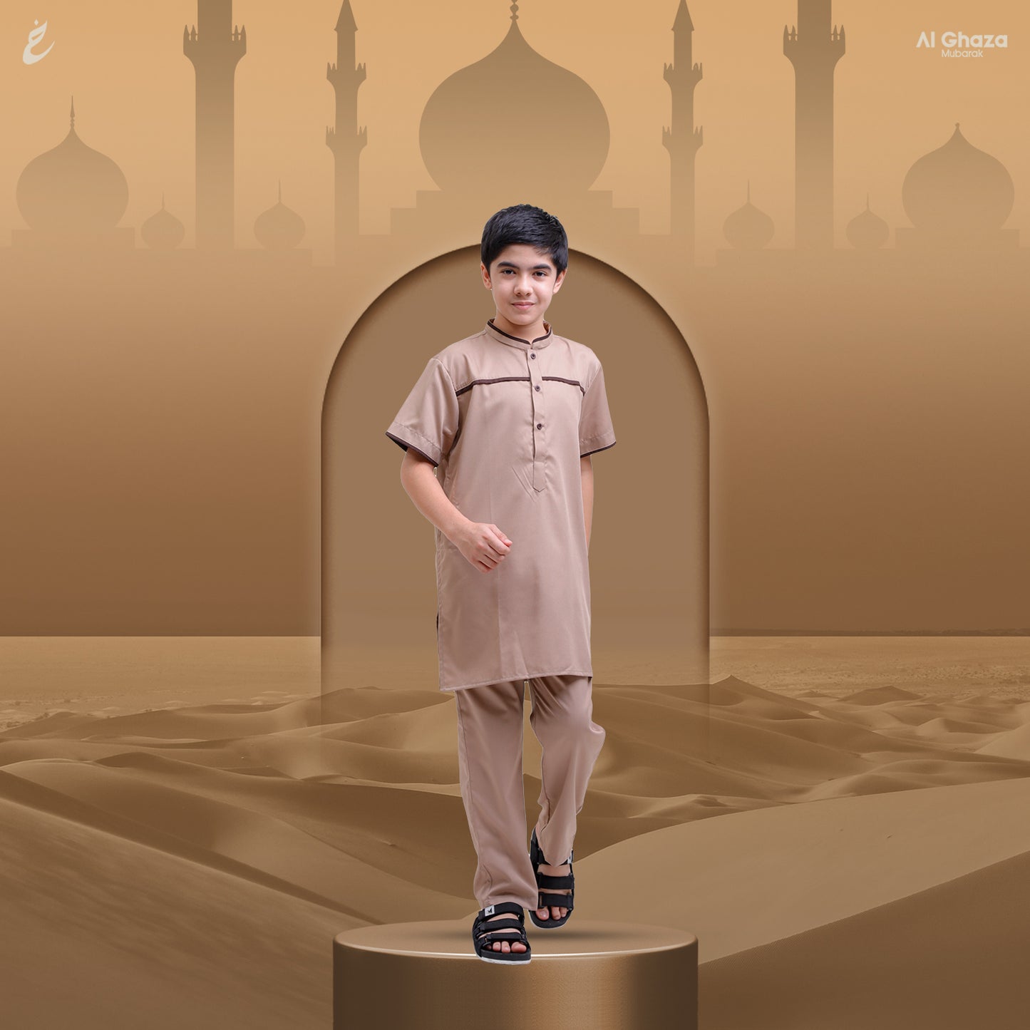 Kurta Hasan Lengan Pendek Anak