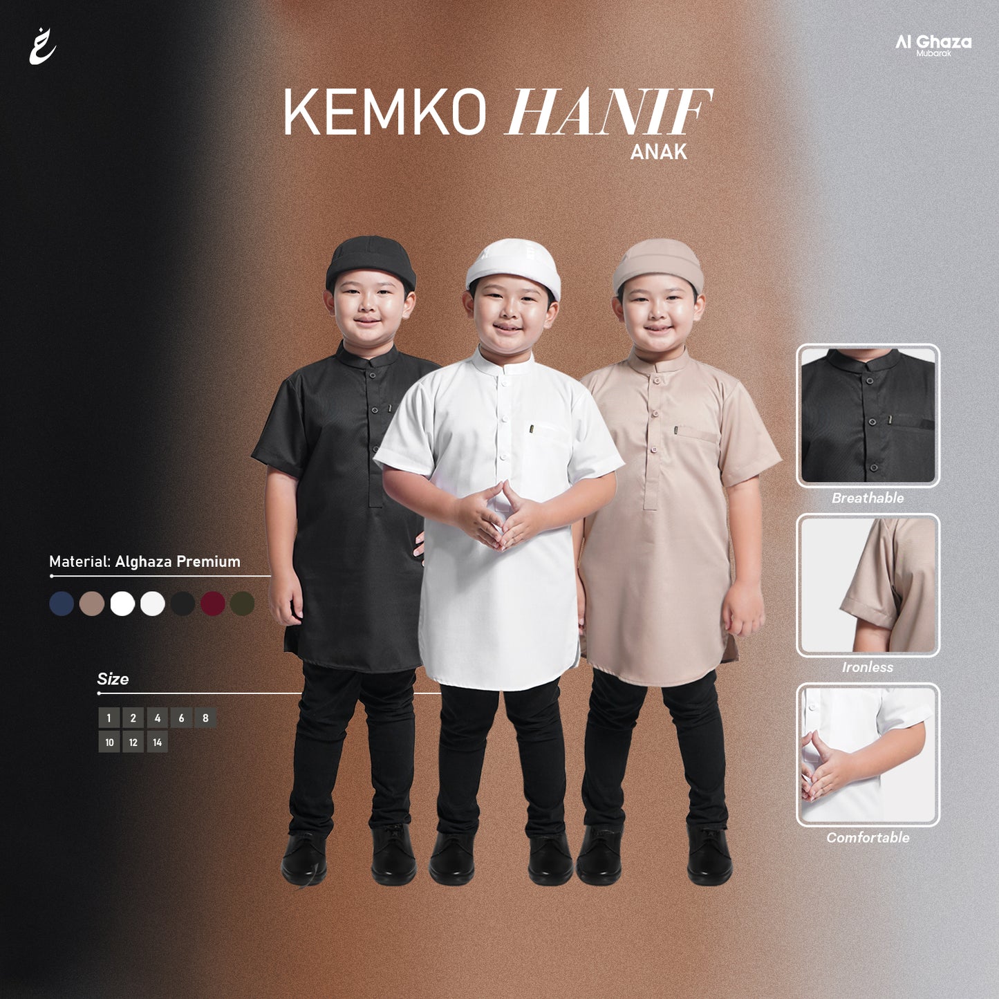 Kemko Hanif Lengan Pendek Anak