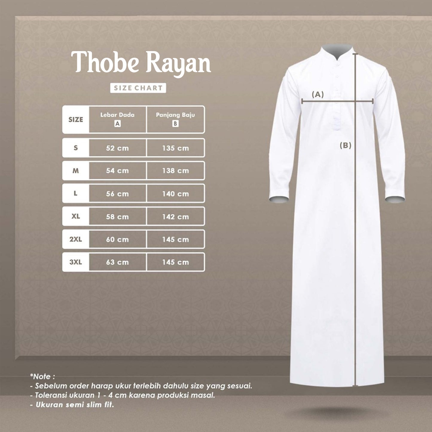Thobe Premium Rayan