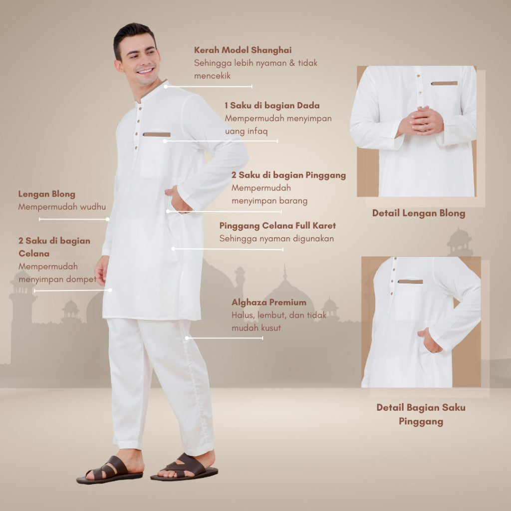 Kurta Madinah Lengan Blong Dewasa